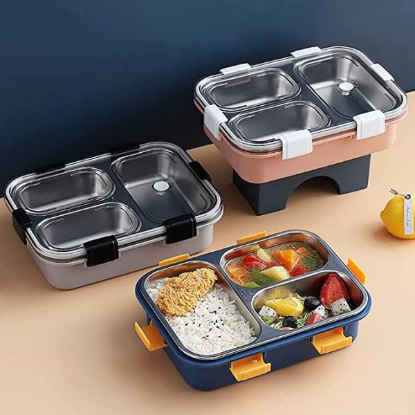 3 COMPARTMENT LUNCH BOX