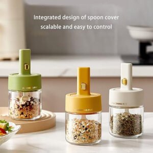 SPICE JARS WITH SPOONS